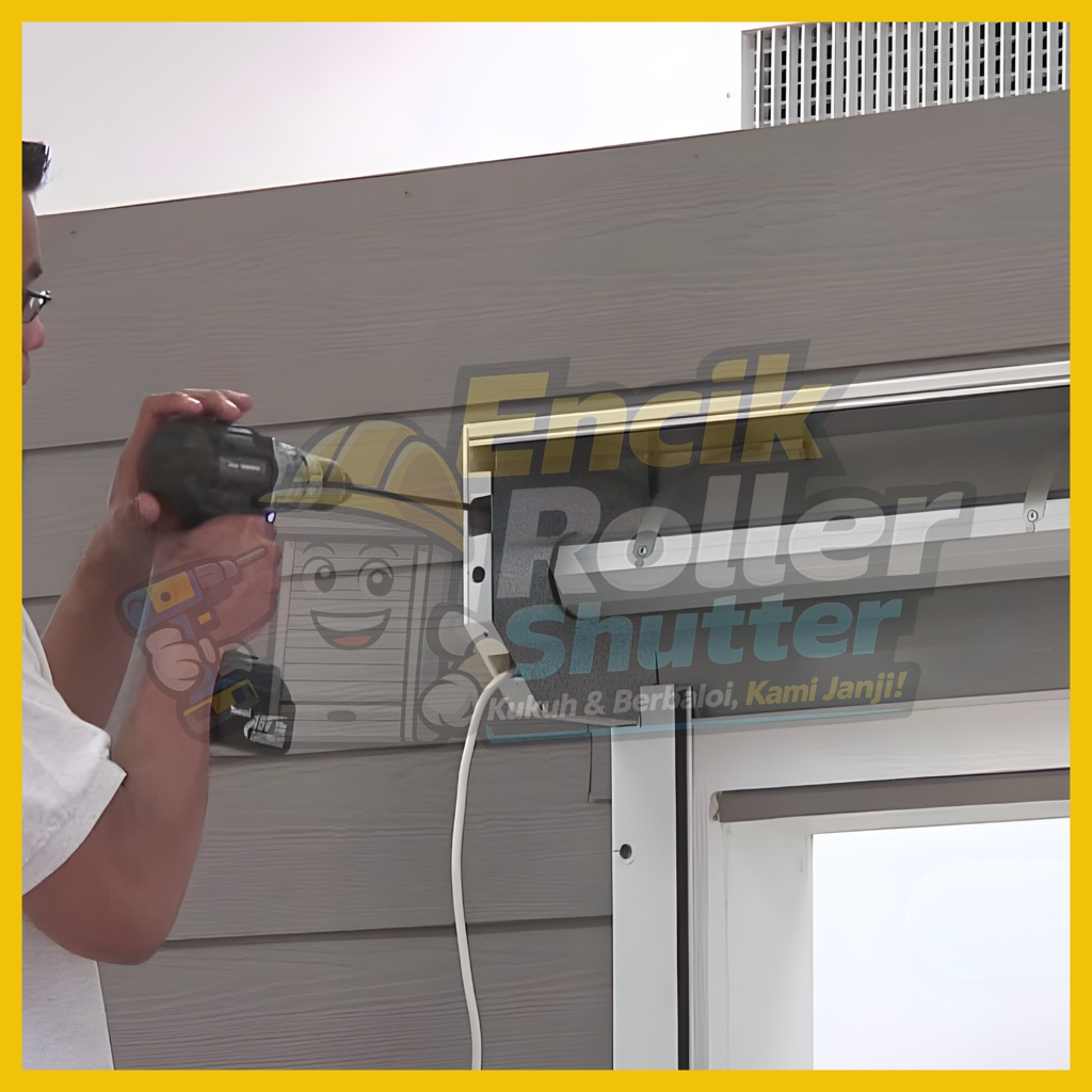 Pemasangan baru roller shutter mild steel untuk kilang di Selangor
