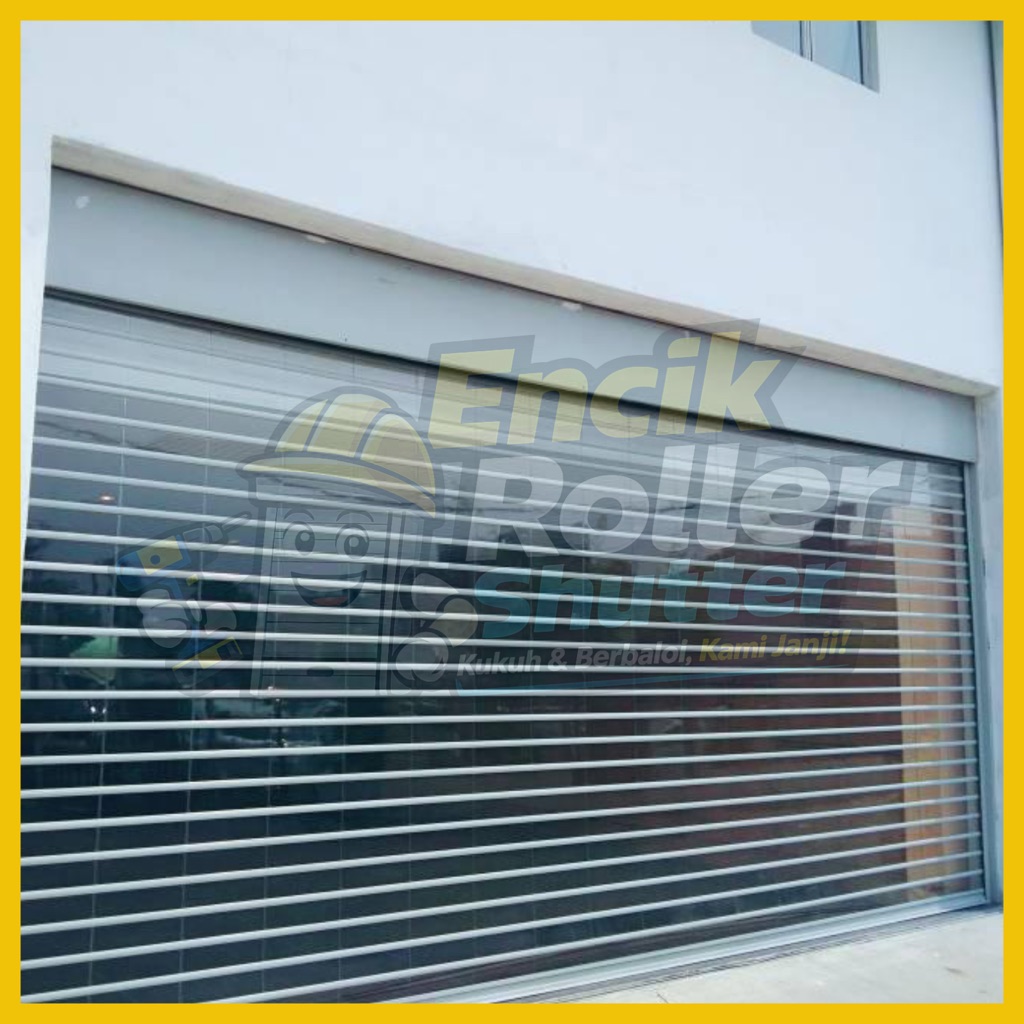 Roller shutter jenis gril untuk outlet pusat membeli-belah